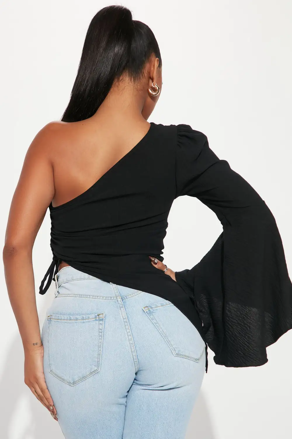 Dreamlover One Shoulder Top - Black