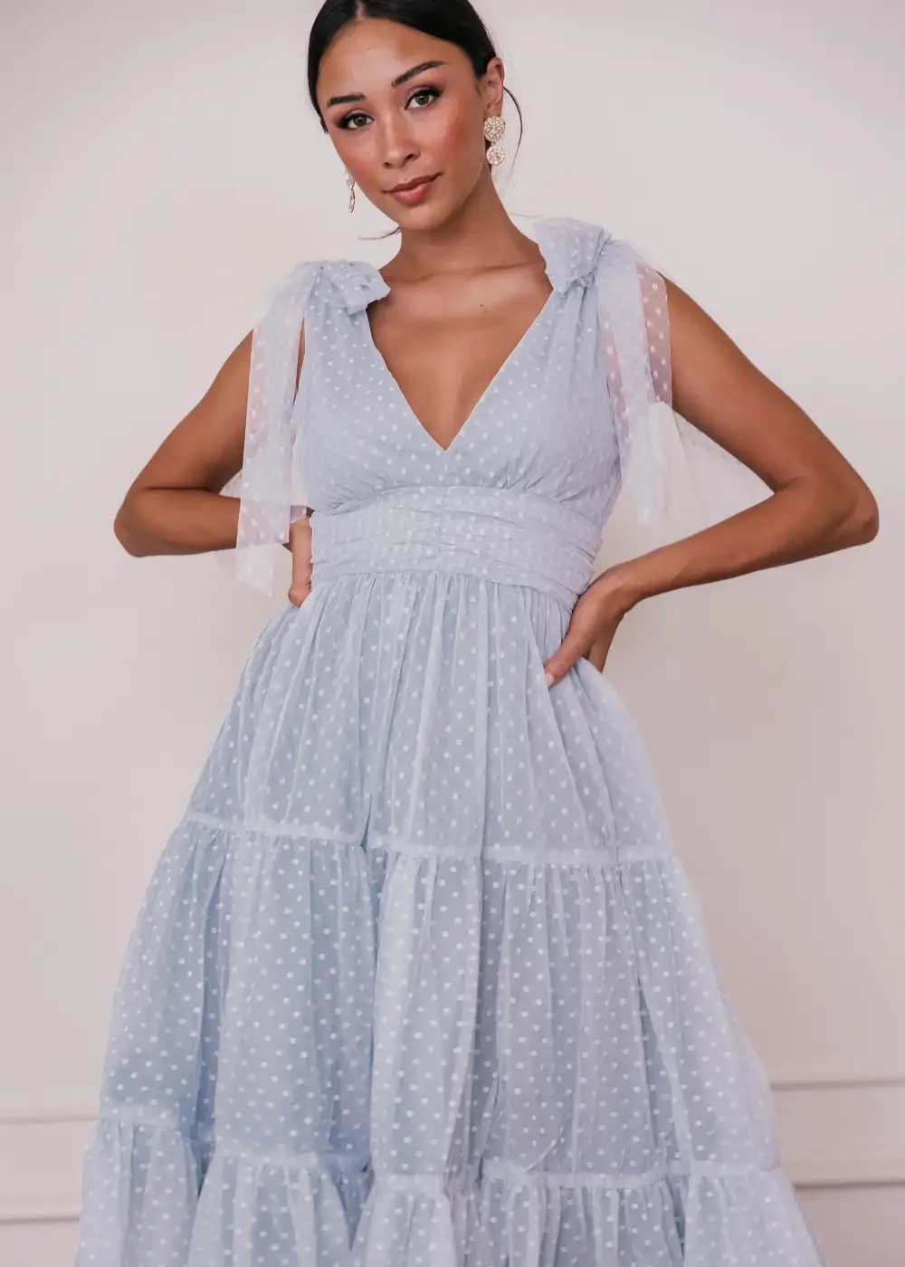 Jeanne Dress Dusty Blue