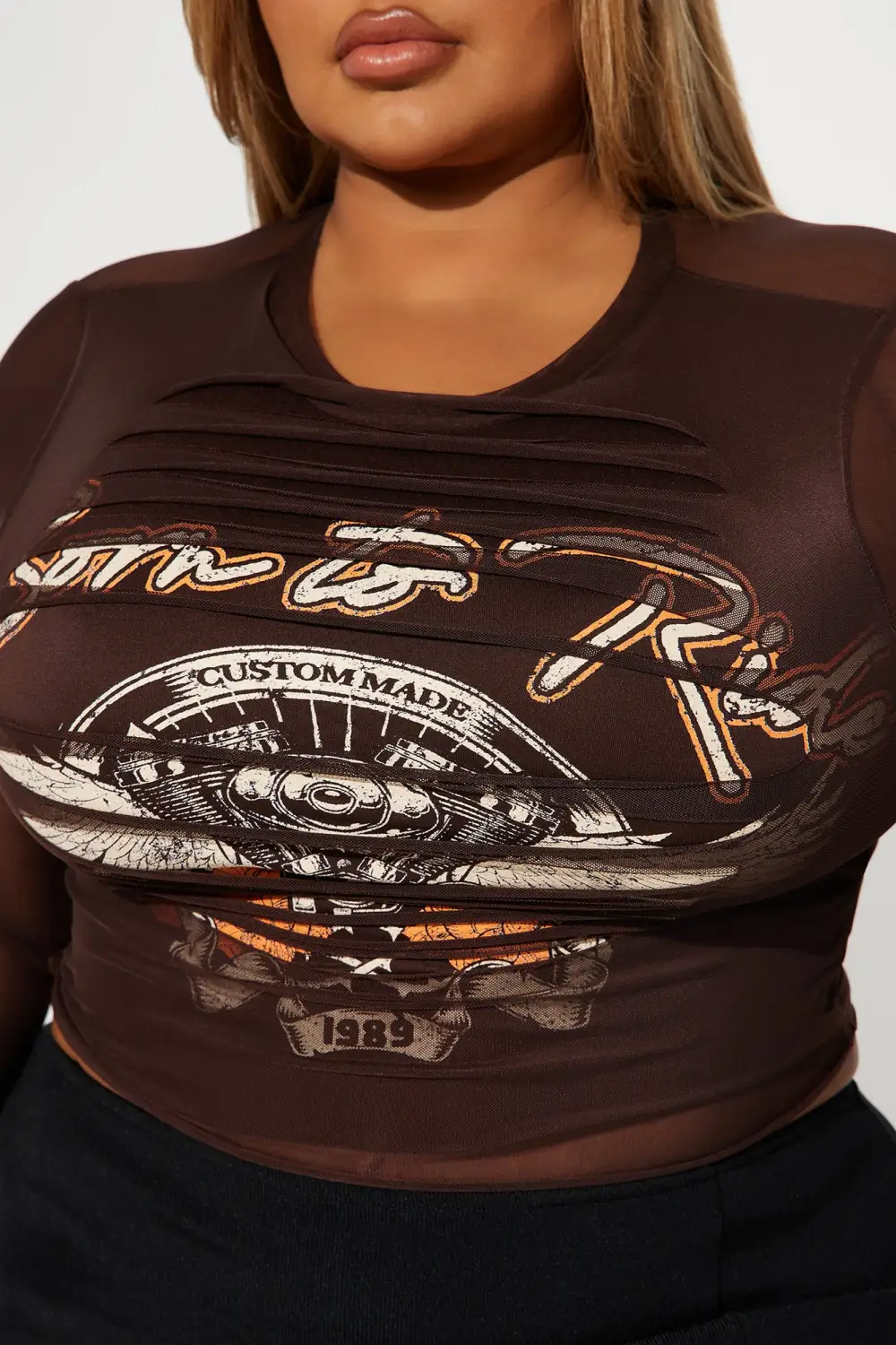 Hit The Road Distressed Top - Brown