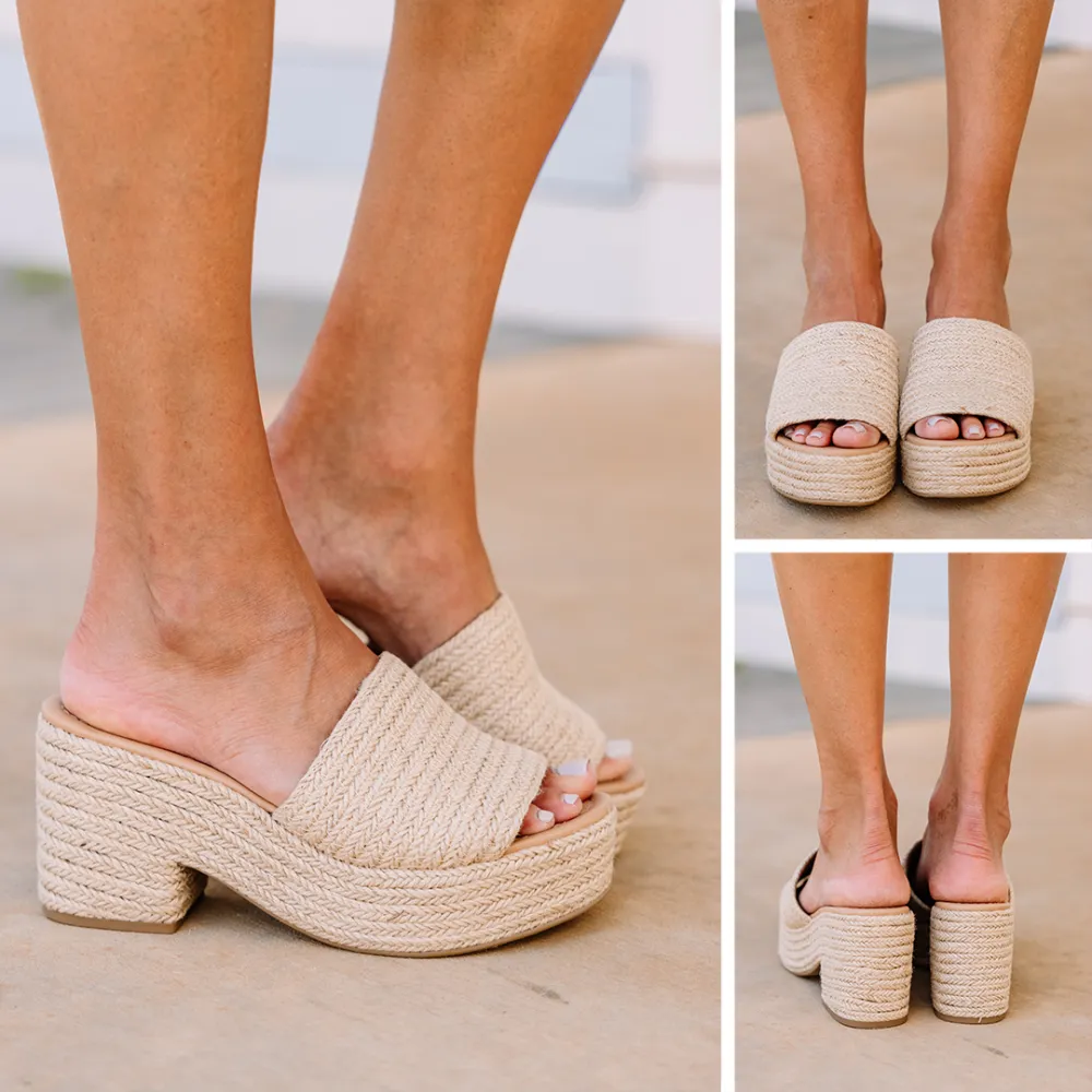 Tell Your Story Light Tan Brown Heels