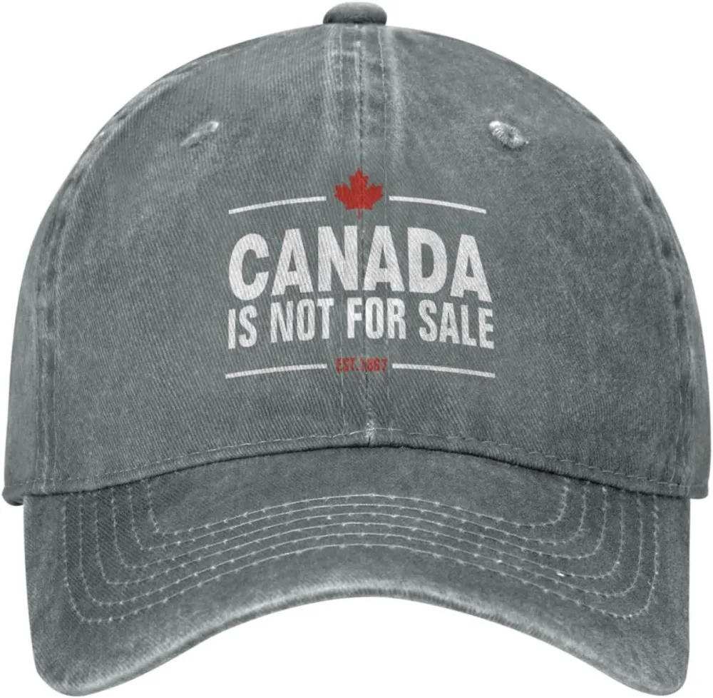 Canada is Not for Sale Trucker Hat for Dad Golf Cotton Washed Denim Baseball Caps