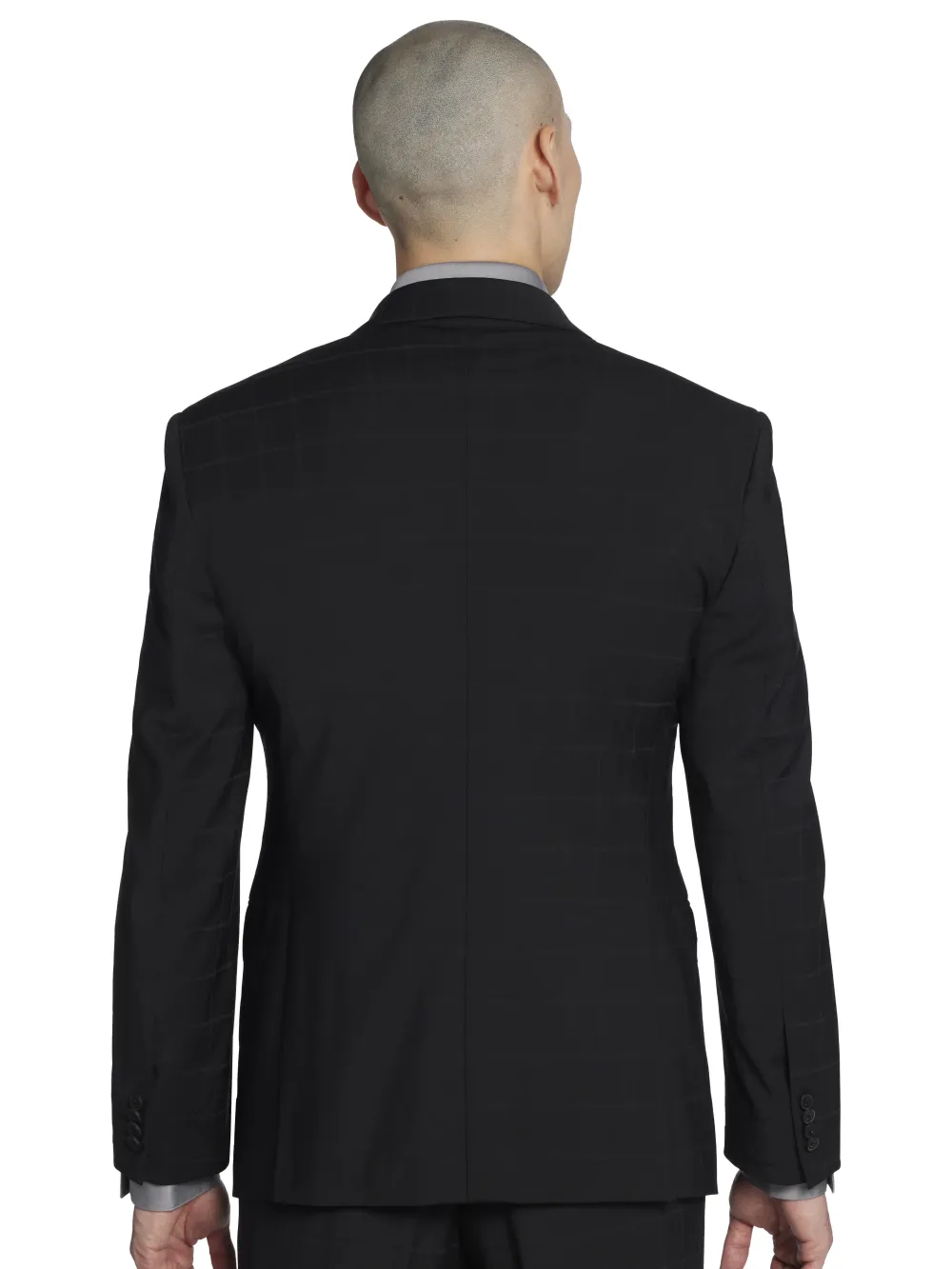 Awearness Kenneth Cole Modern Fit Wool Blend Windowpane Suit Jacket