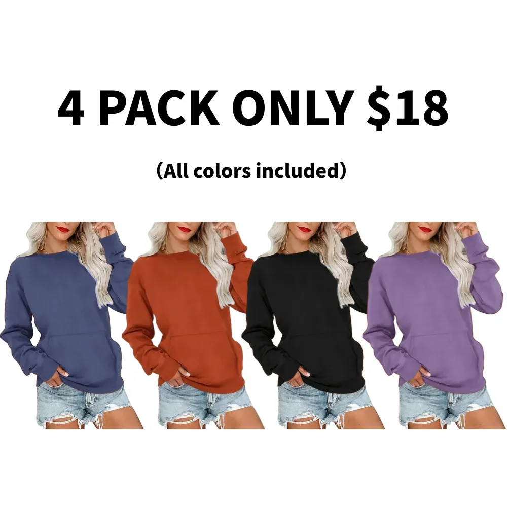 Women's Crewneck Hoodless Sweatshirt