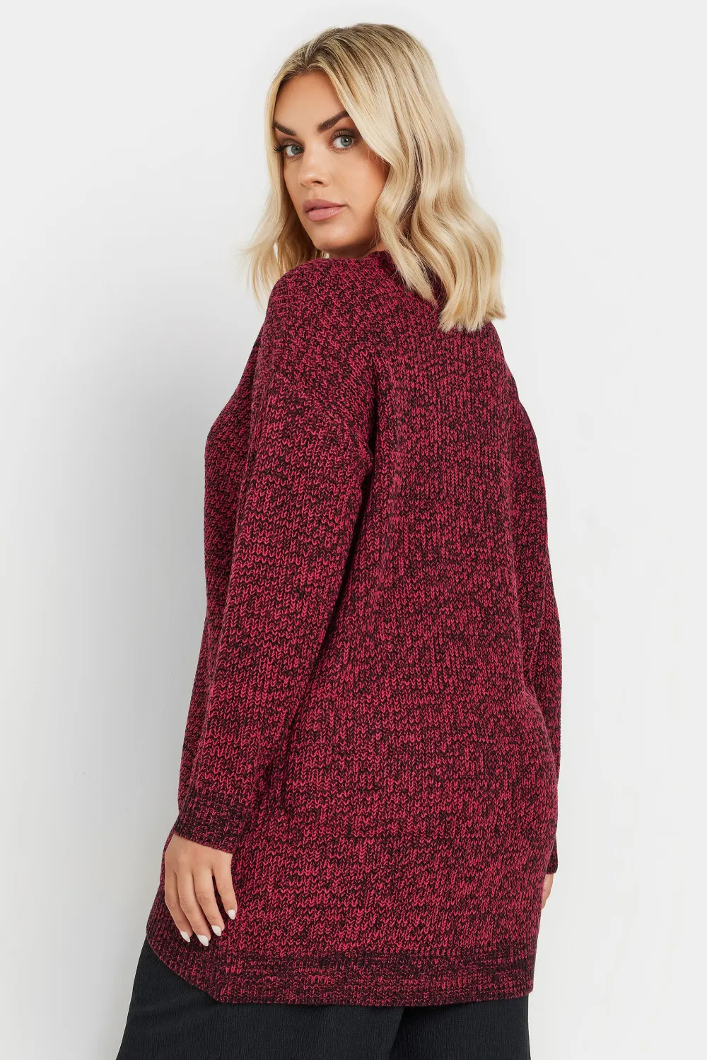 YOURS Curve Pink Essential Knitted Jumper