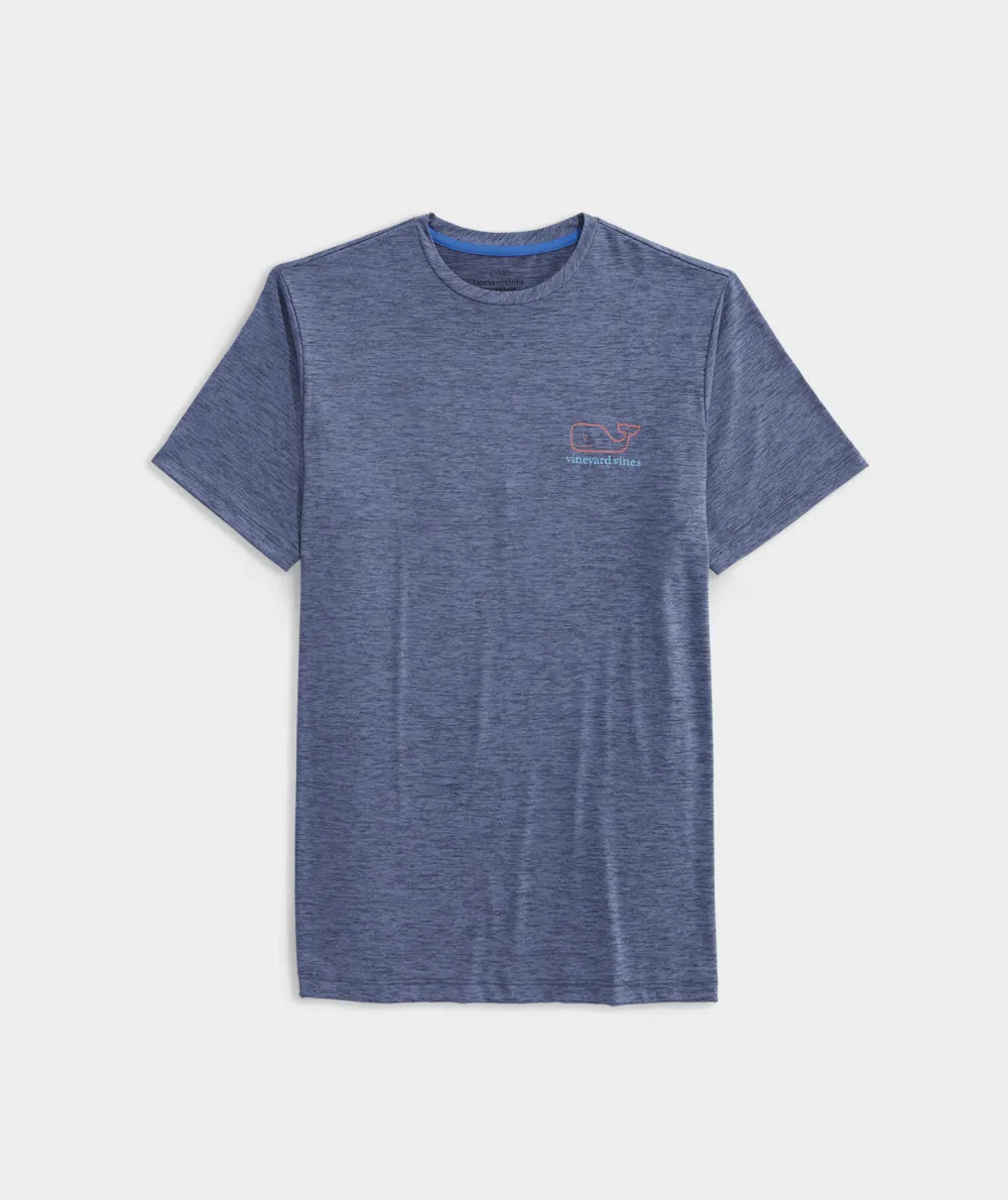 Whale Logo Short-Sleeve Harbor Performance Tee