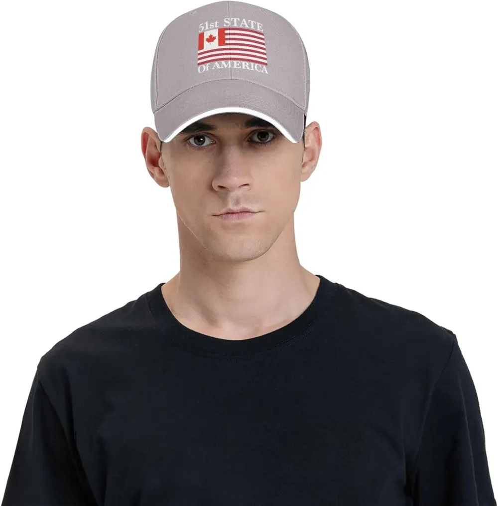 51st State Make Canada 51st State Hat Make America Canada Great Again Hat Cap for Men Women Black