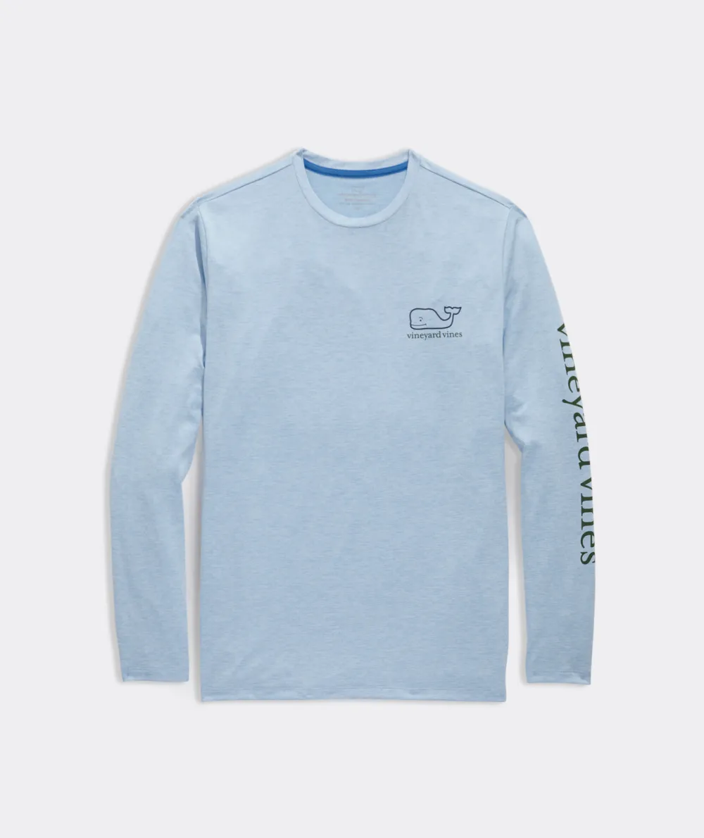 Whale Logo Long-Sleeve Harbor Performance Tee