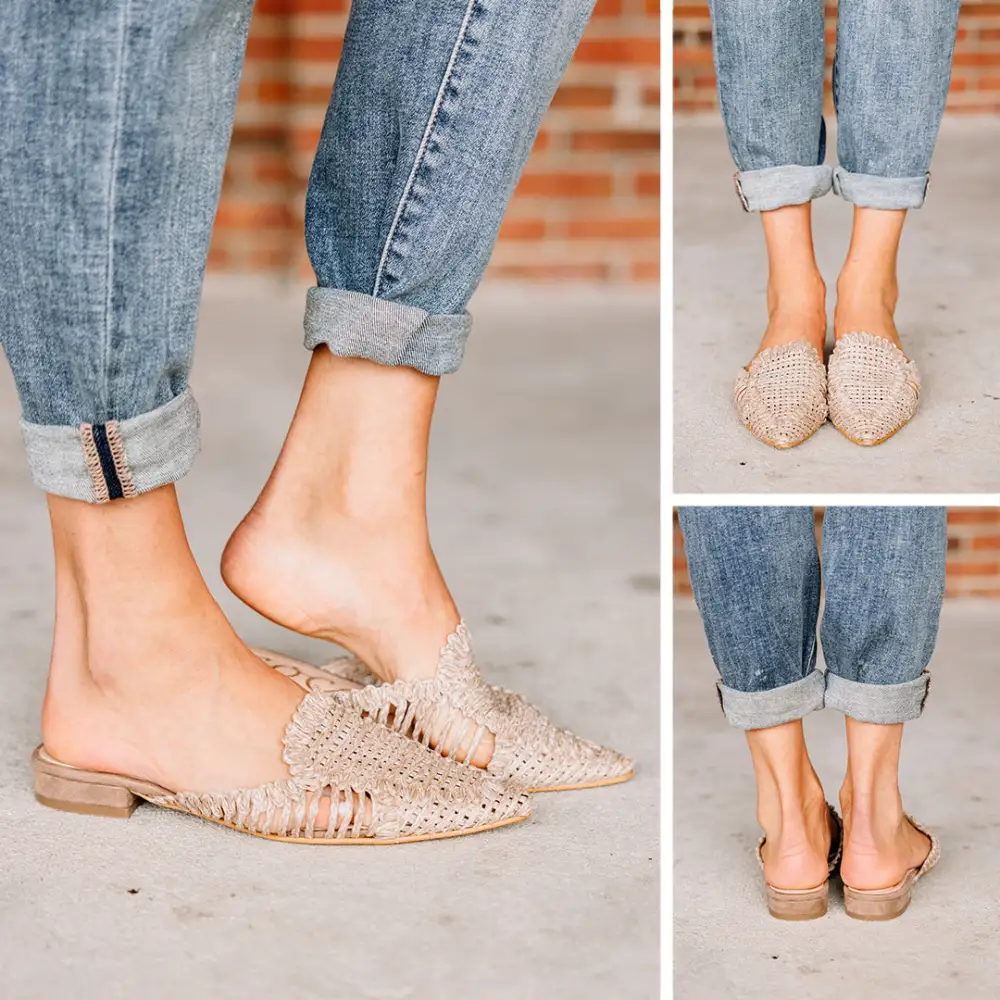 Get A Move On Camel Brown Mule Flats
