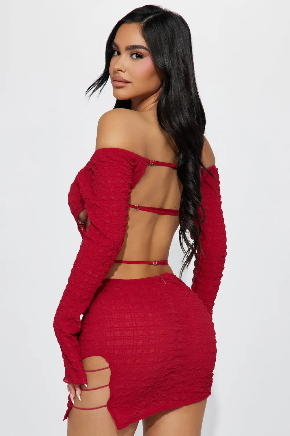 Julia Micro Mini Dress - Red