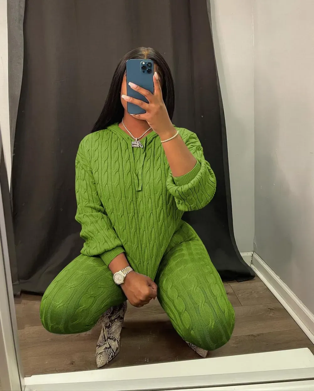 Knit Two Piece Outfits For Women Sweater Sets