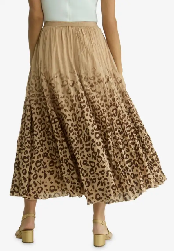 Flowing Crinkled Maxi Skirt