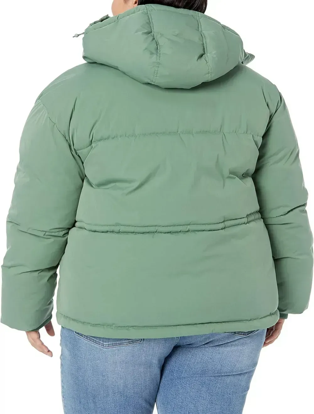 Women's Short Waisted Puffer Jacket (Available in Plus Size)