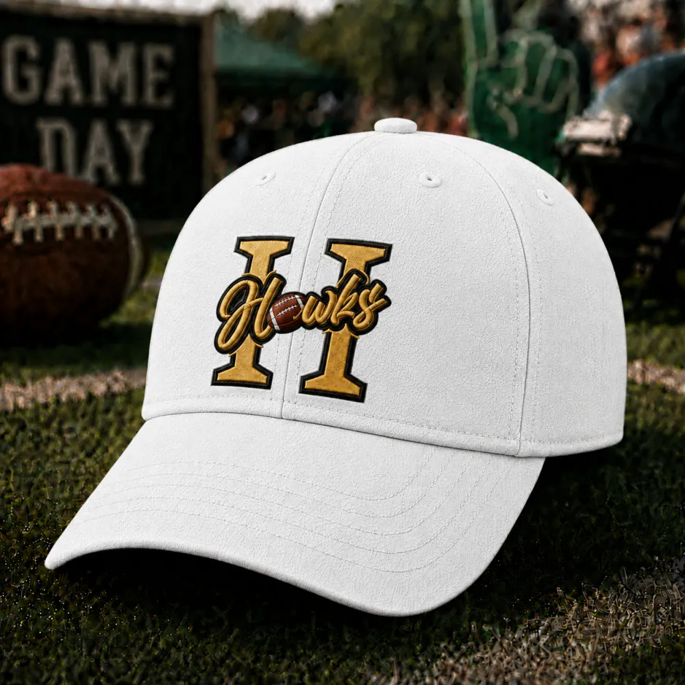 Unisex Rugby Print Washed Duckbill Cap