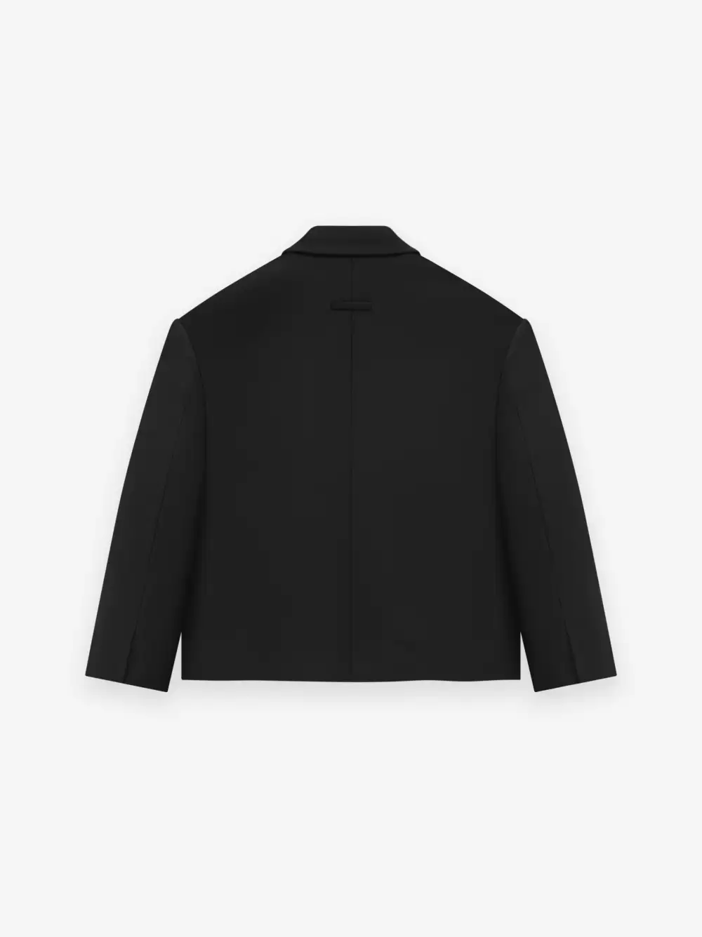 Wool Gabardine Cropped Blazer