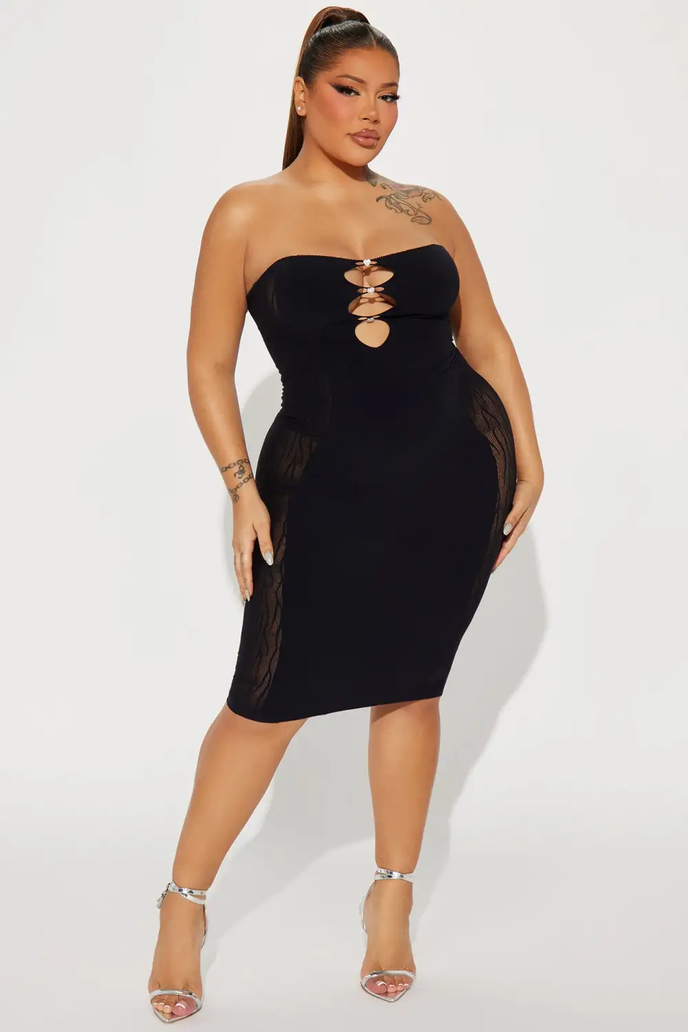 Like Woah Seamless Midi Dress - Black
