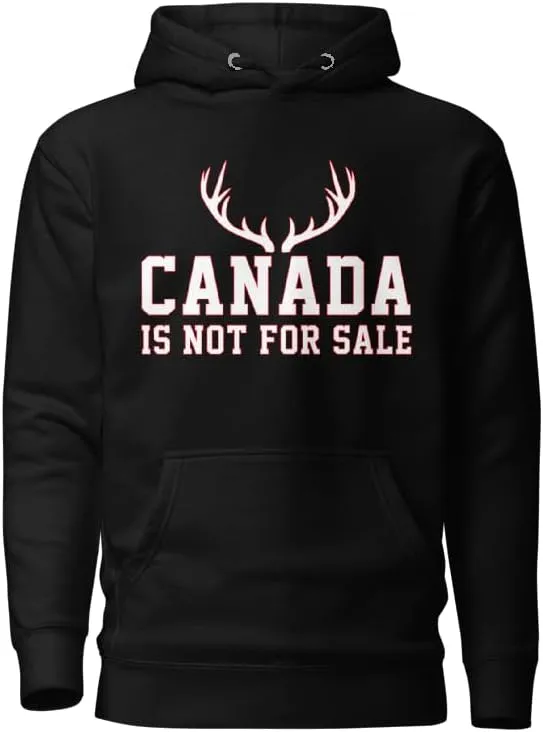Retro Deer Canada is Not for Sale T-Shirt, Unisex Canada Map Shirt for Men and Women, Gifts for Canadians, Canadian Politics Apparel