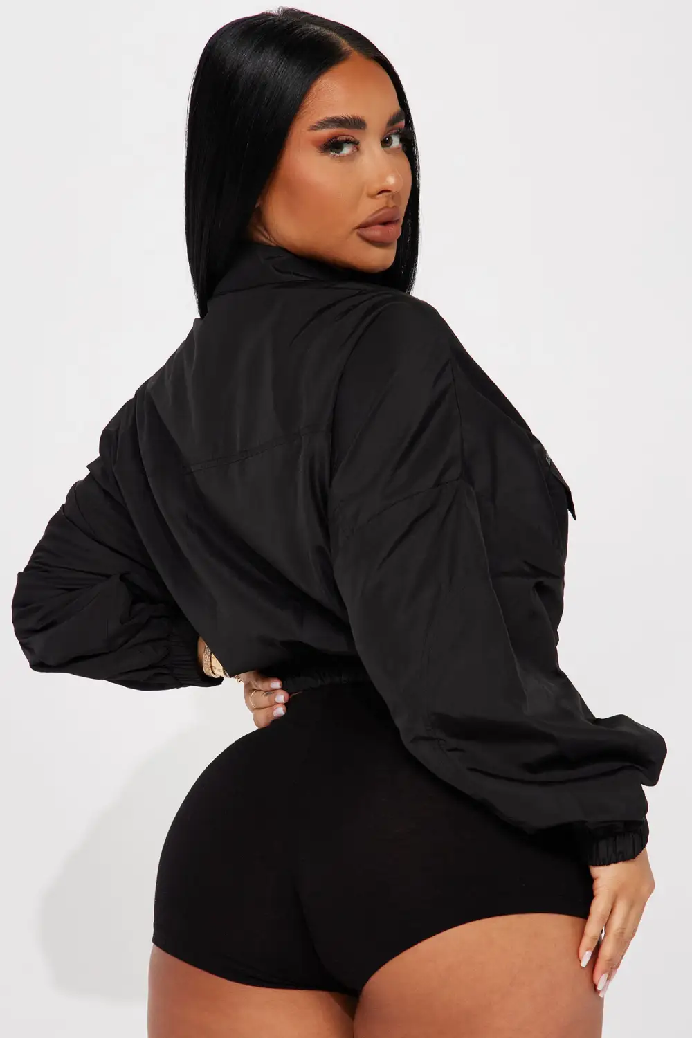 Running Around Track Jacket - Black