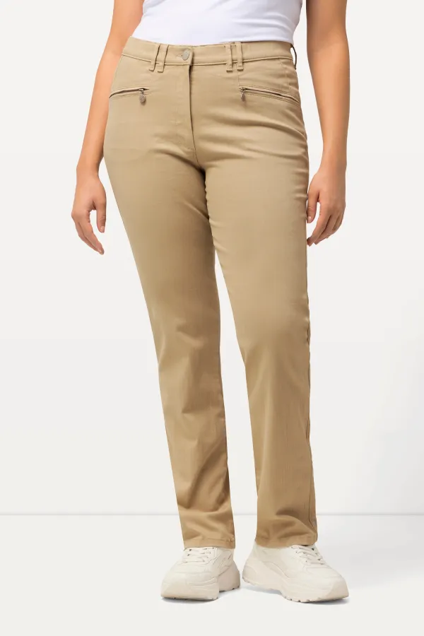 Stretchhose Mony leicht konisches Bein Zipptaschen