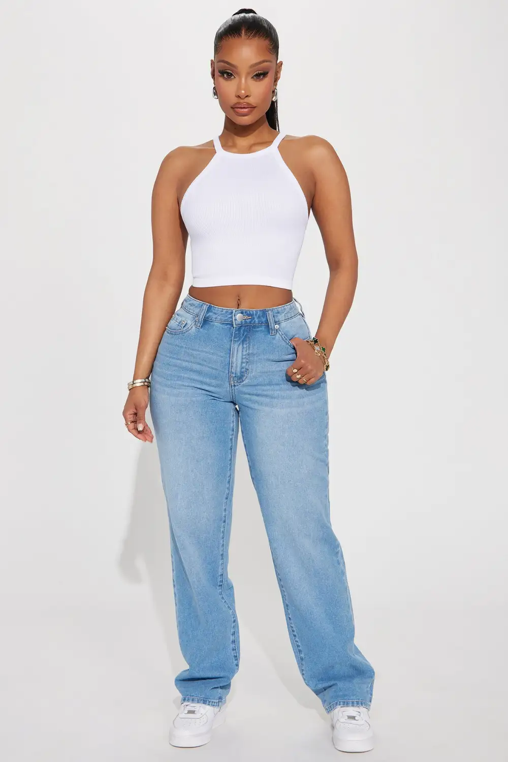 No Promises Straight Leg Jeans - Medium Wash