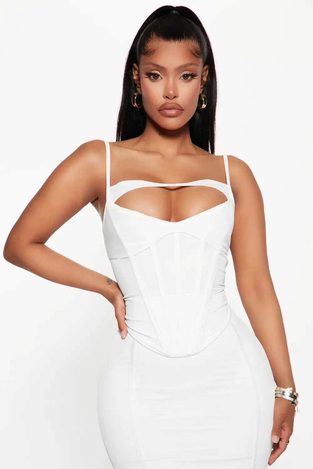 She's Just The One Skirt Set - White