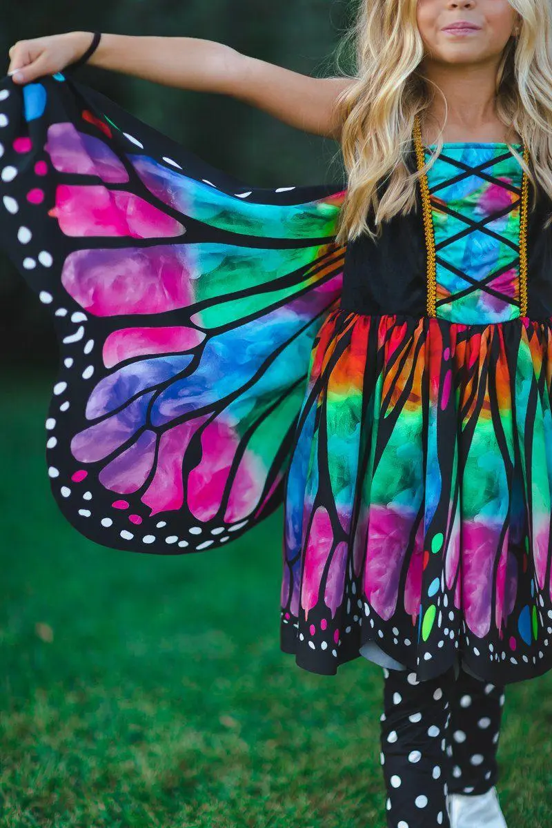 Rainbow Butterfly Costume - 3 Piece Set