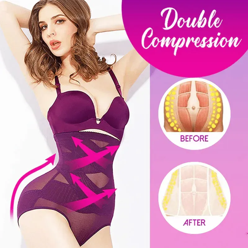 Crossover hip lift reinforced non-rolling non-marking tummy tuck