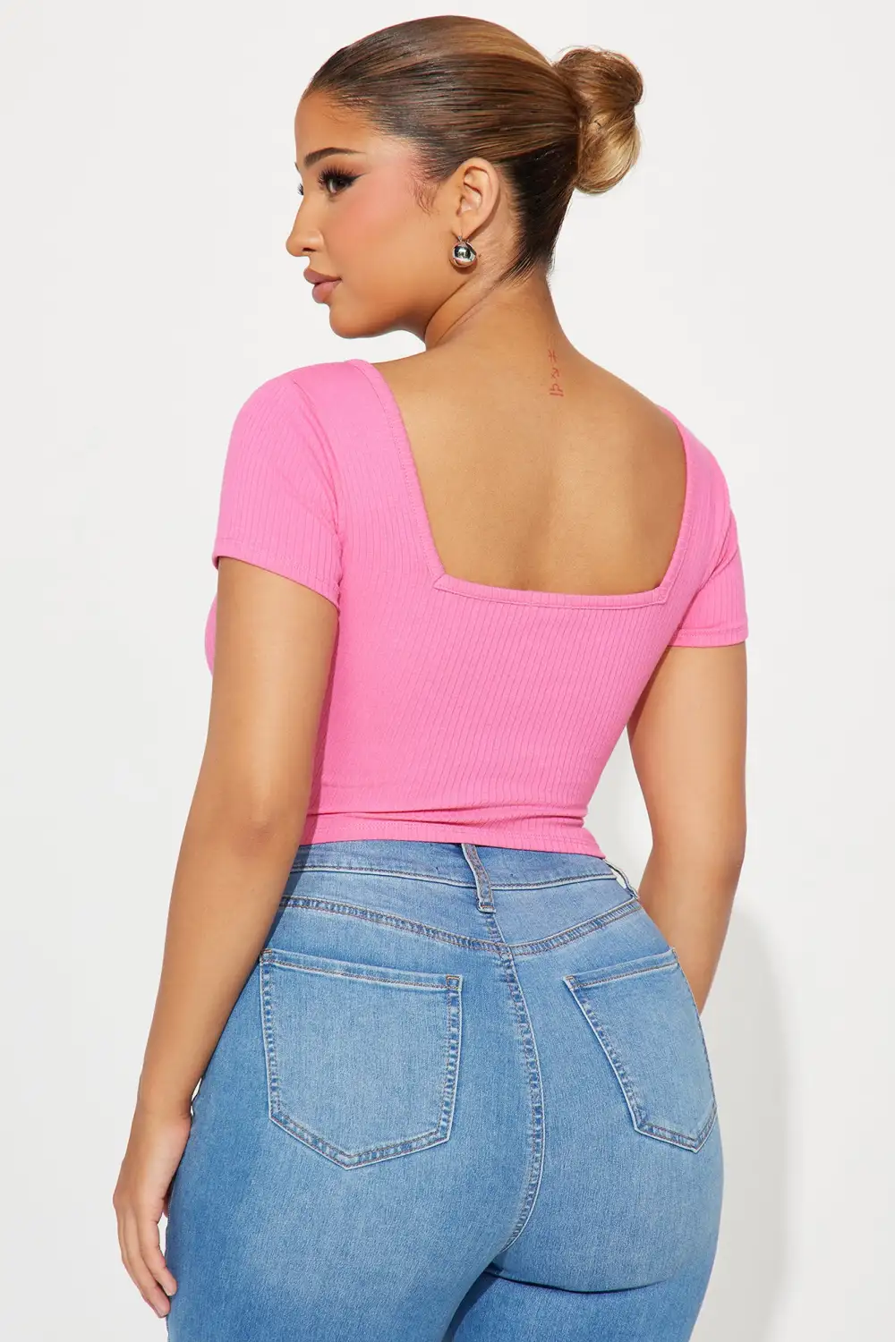 Kassandra Ribbed Top - Pink