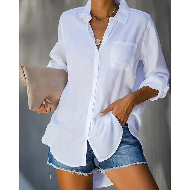 Casual Set — Spring Women 's Dress & Shirt Set wirh Necklace