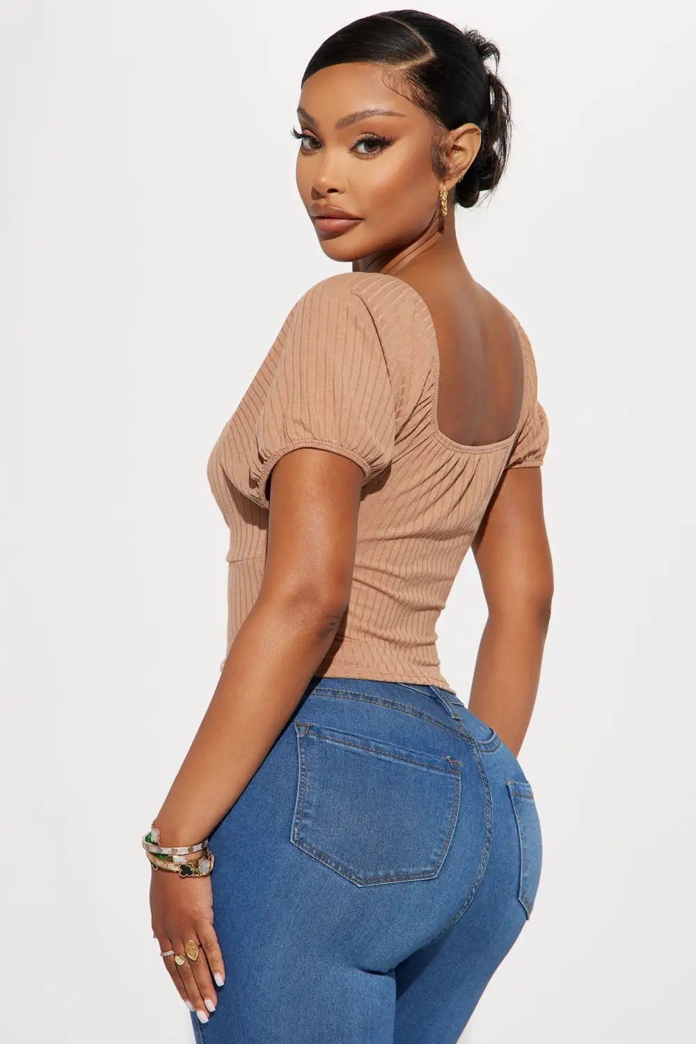 Brianne Crop Top - Mocha