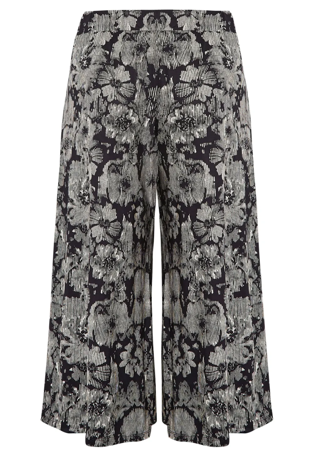 YOURS Curve Black Stretch Jersey Culottes