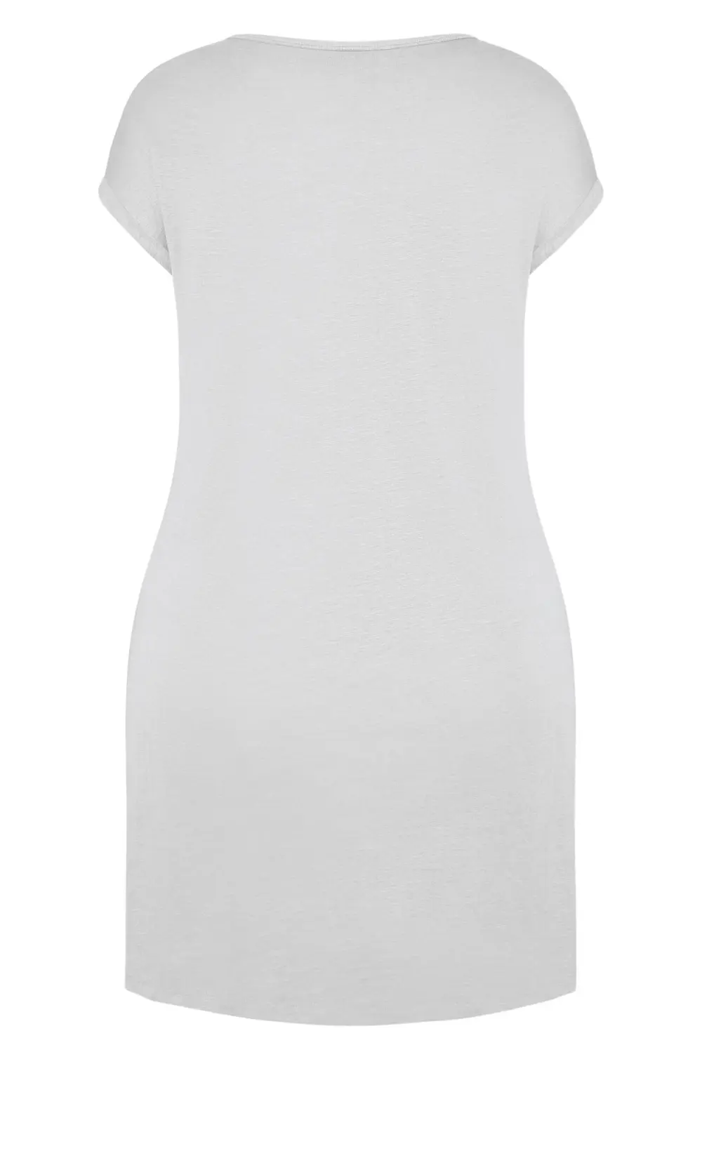 Evans Grey Pocket Detail T-Shirt Dress
