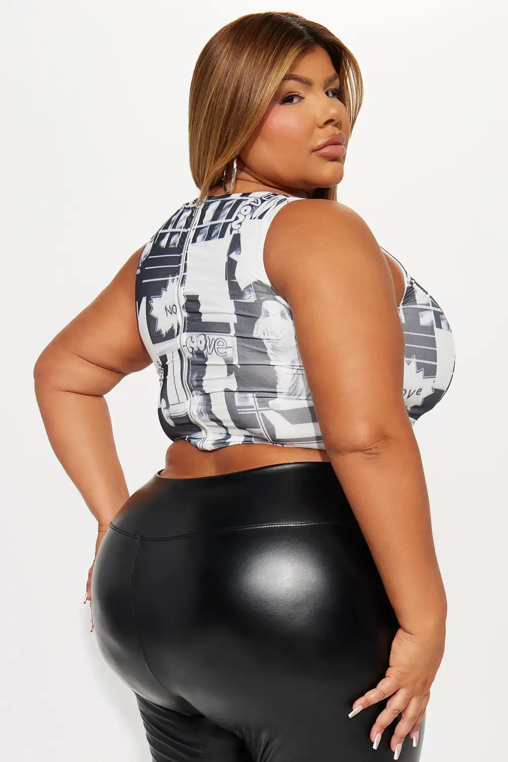 Marella Mesh Corset Top - Grey/combo