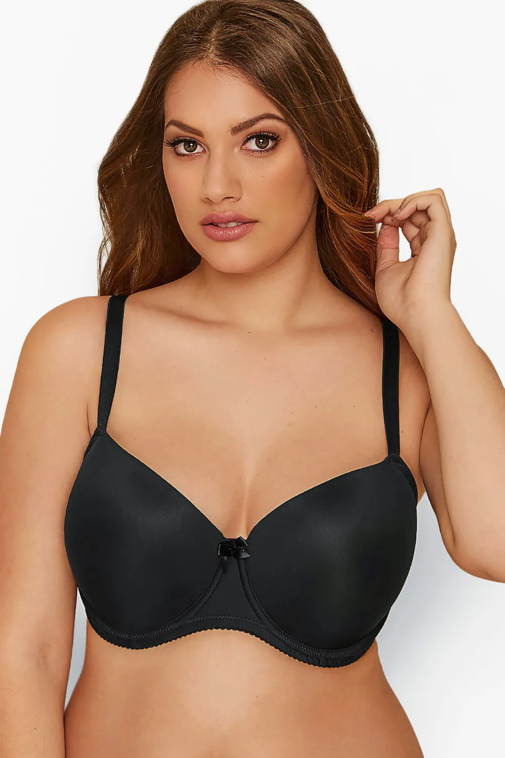 YOURS 2 PACK White & Black Moulded Underwired T-Shirt Bras