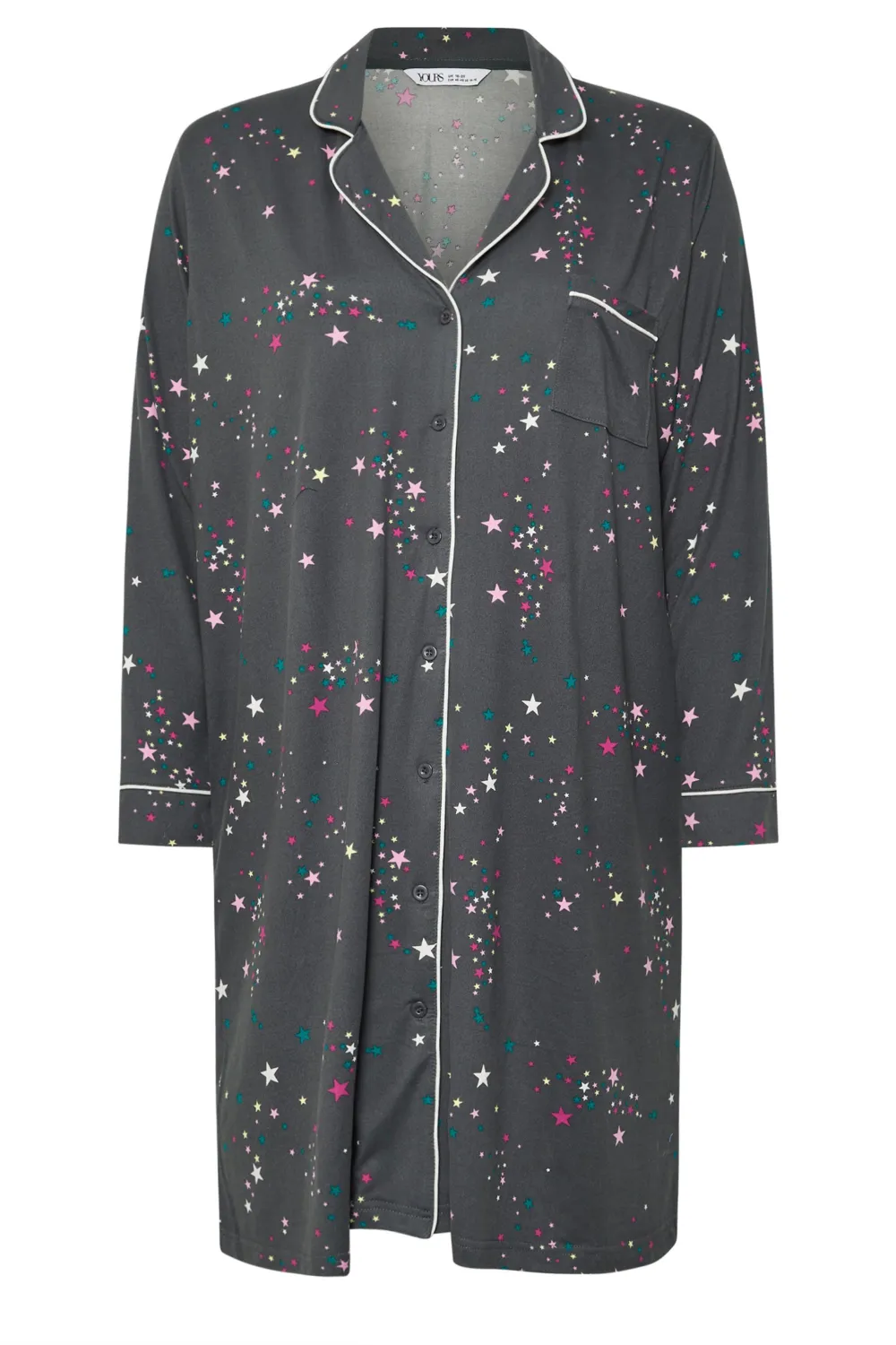 YOURS Curve Red Check Print Soft Touch Nightshirt