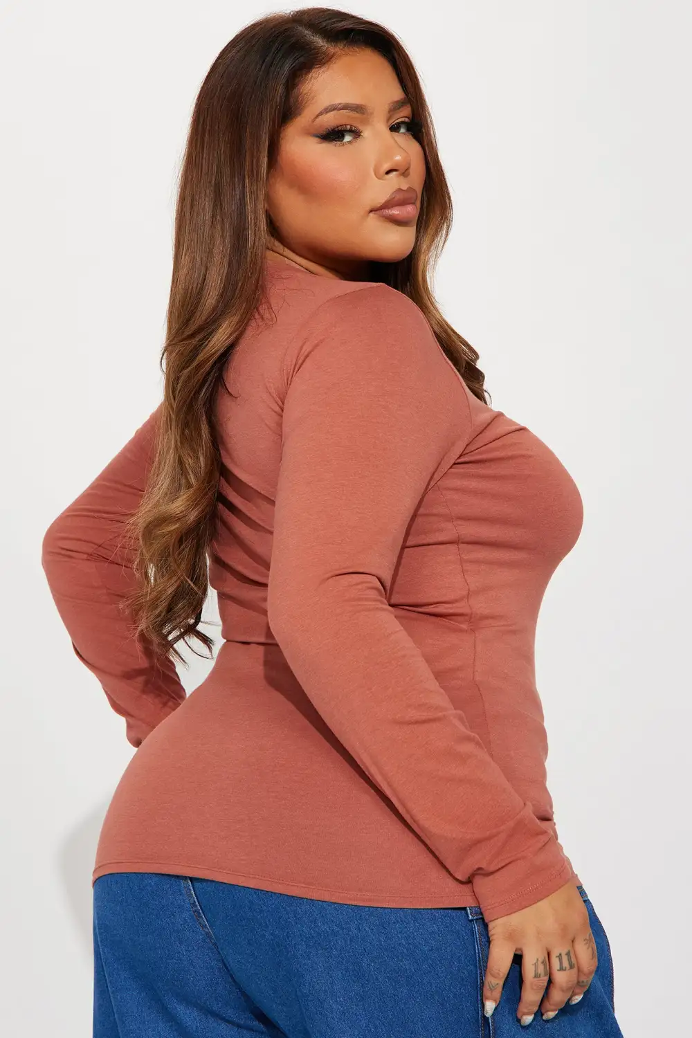 Your Everyday Long Sleeve Tee - Marsala