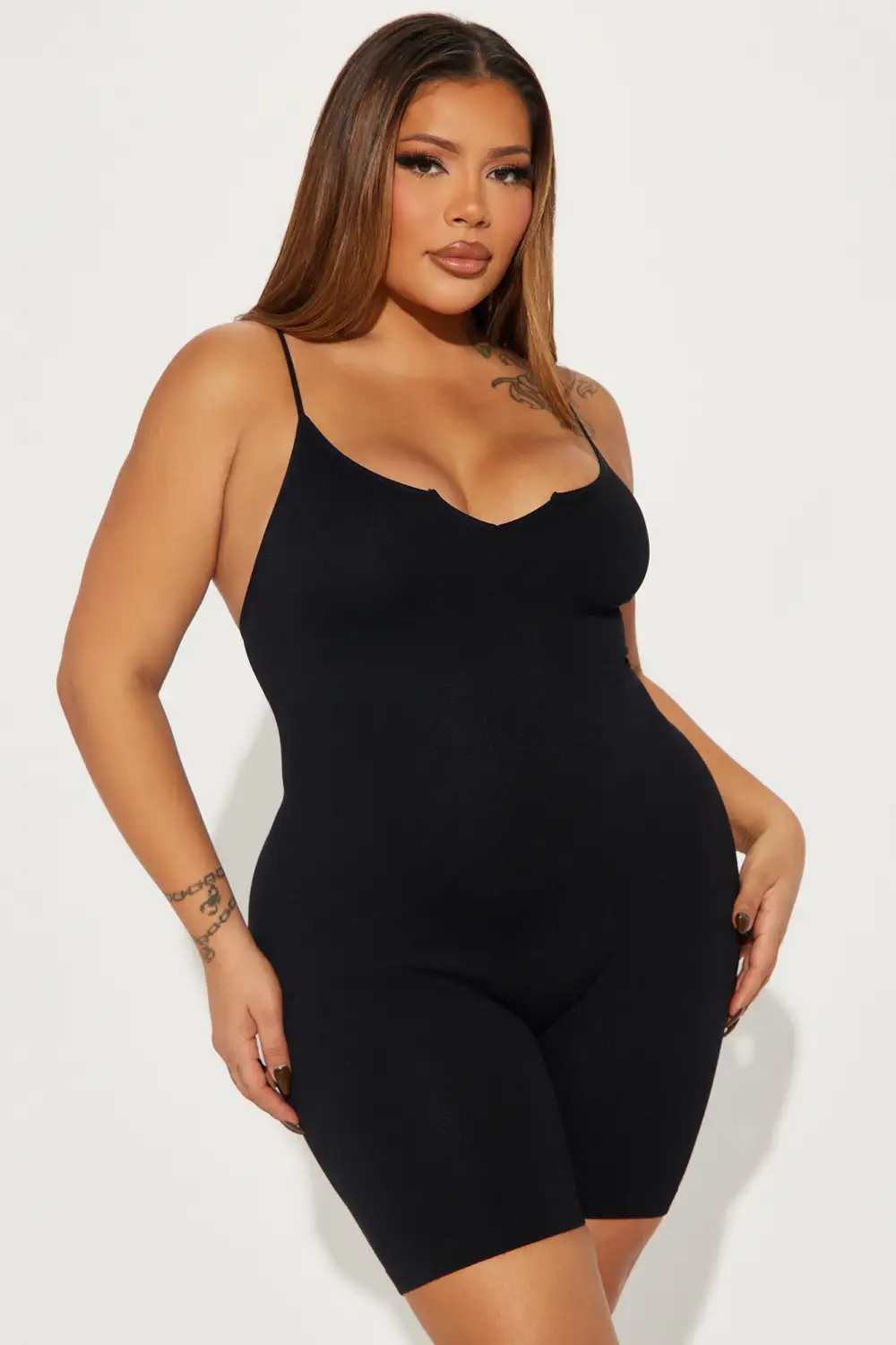 Indie Seamless Romper - Black