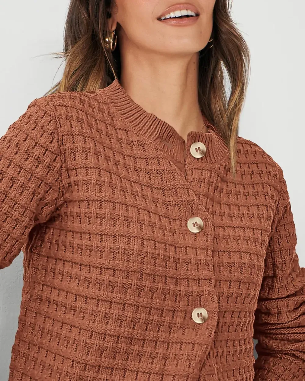 Women's Knit Cardigan Sweaters Casual Long Sleeve Open Front Button Down Trendy Jackets Outerwear