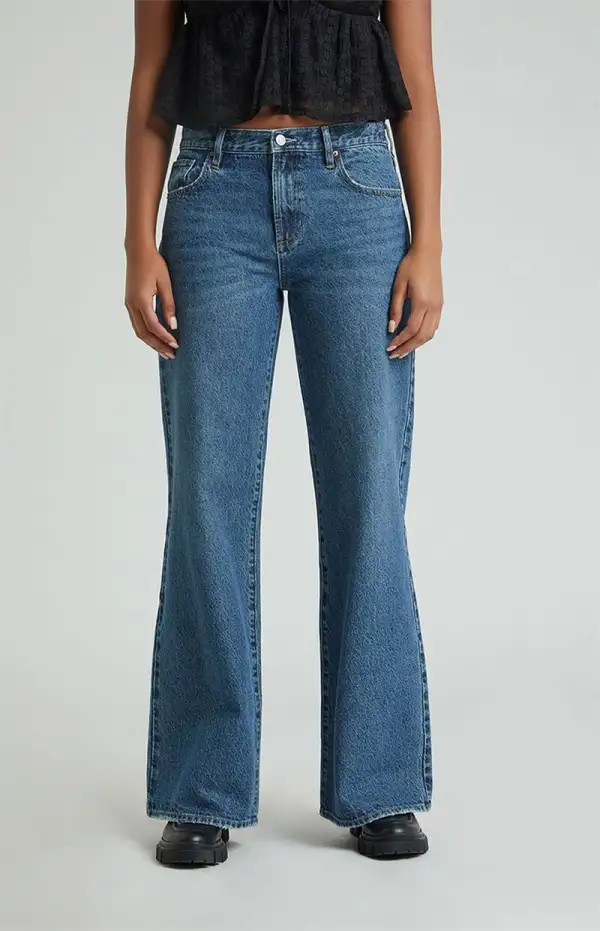 PacSun Lena Low Rise Super Baggy Jeans Dark Indigo