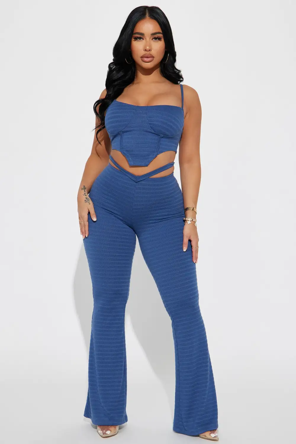 Happier Than Ever Pant Set - Indigo