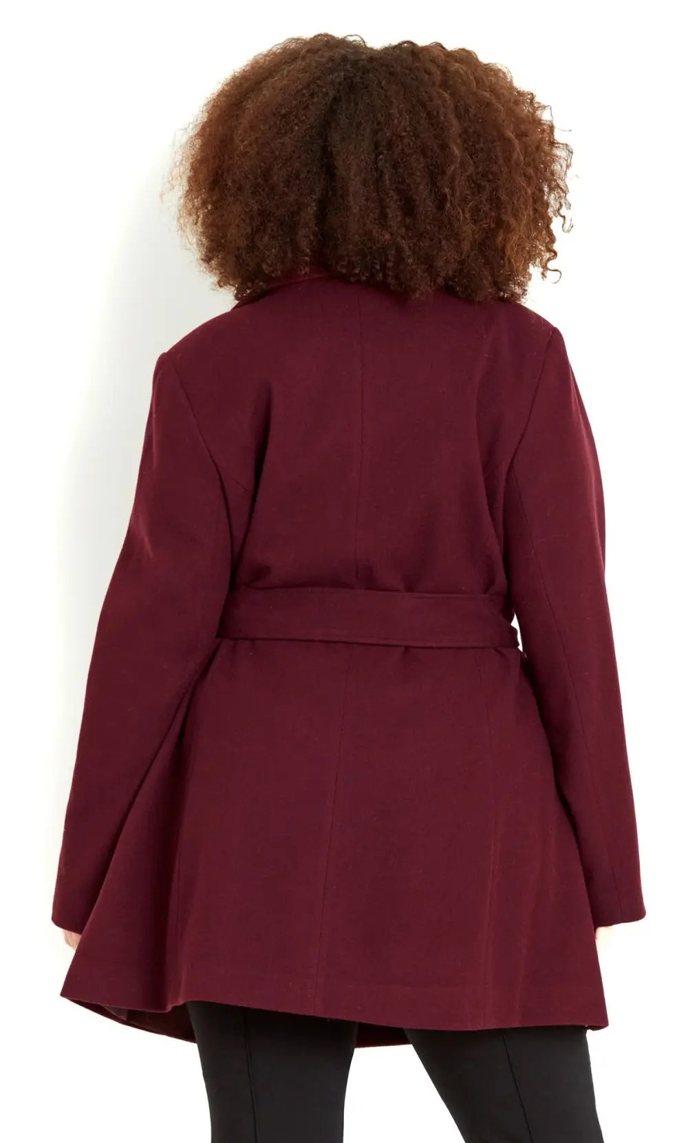 Evans Burgundy Red Tie Waist Coat