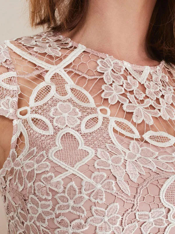 Exquisite Webbing Lace Comfort Women's Dress