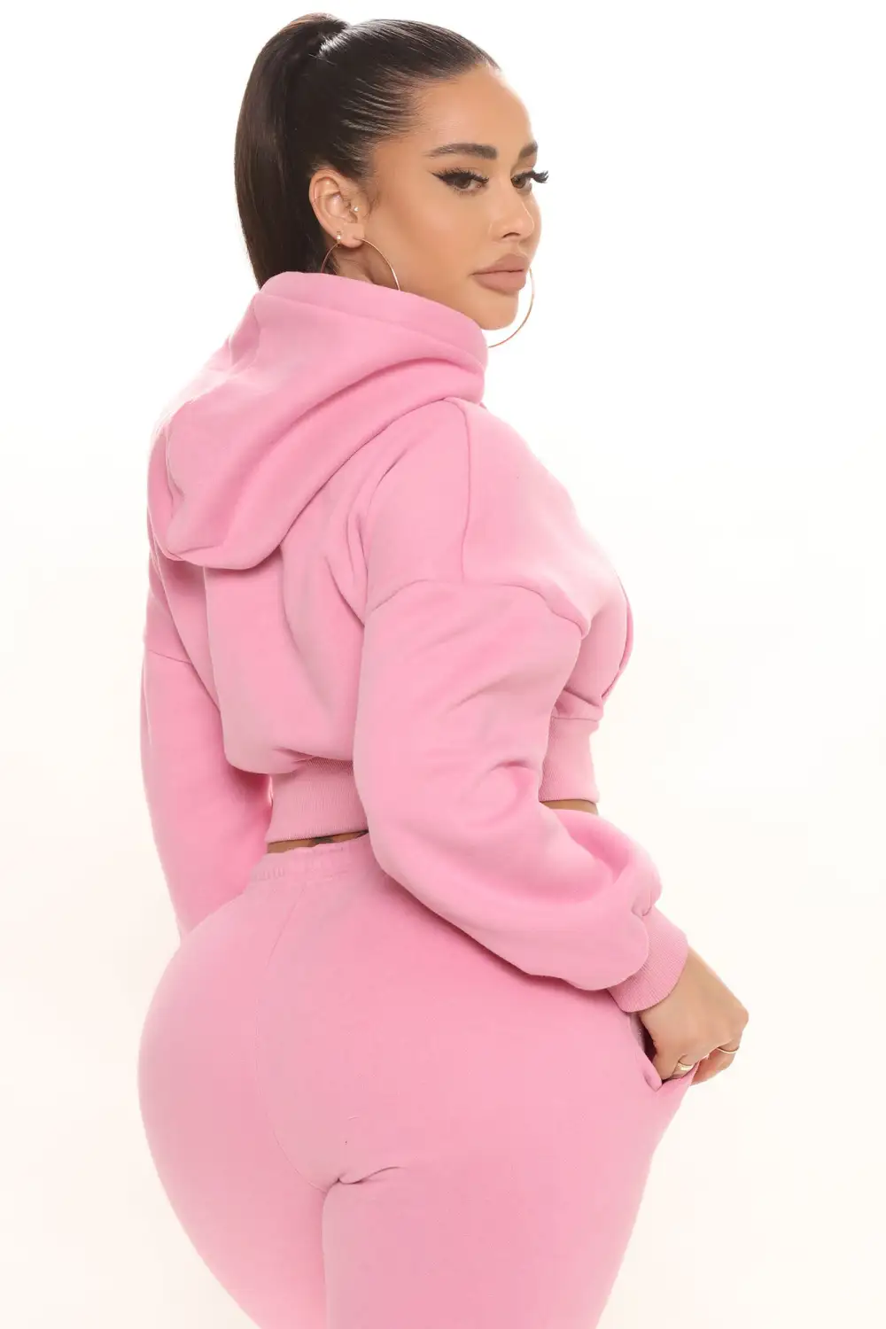 Not Playing Games Jogger Set - Pink