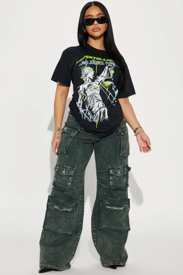 Justice For All Metallica Graphic Tee - Black