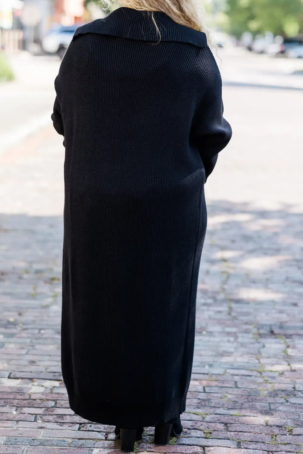 Maple Leaf Cardigan, Black