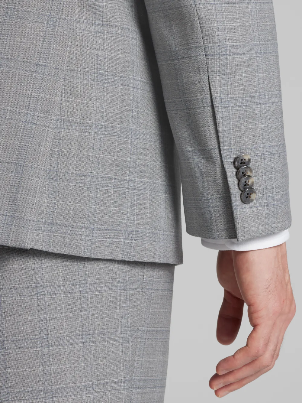 Joseph Abboud Classic Fit Plaid Suit Jacket