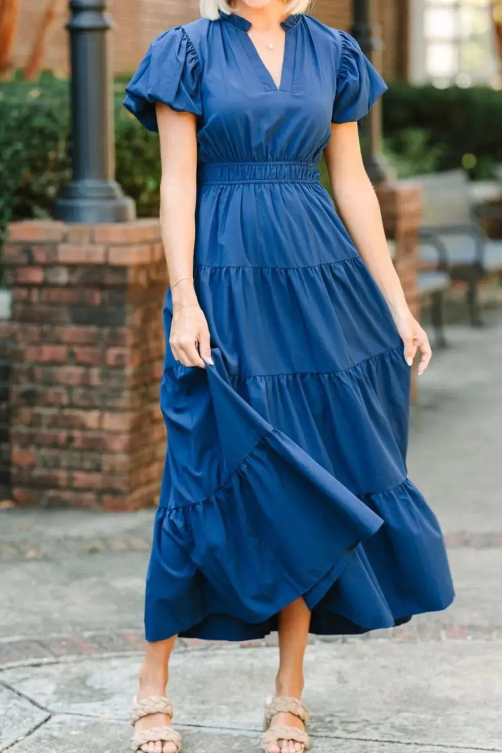 Modern Soft A-Line Maxi Dress