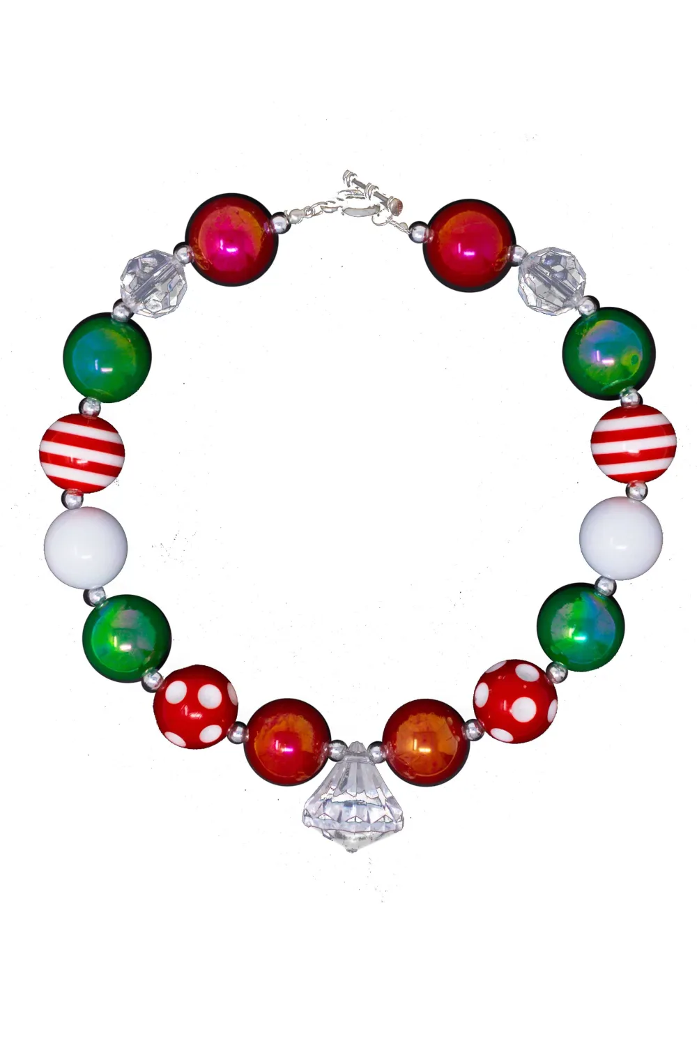 Christmas Bubblegum Necklace