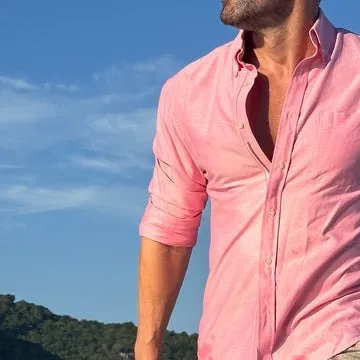 Men’s Zipper Oxford Shirt – Classic Style, Modern Comfort