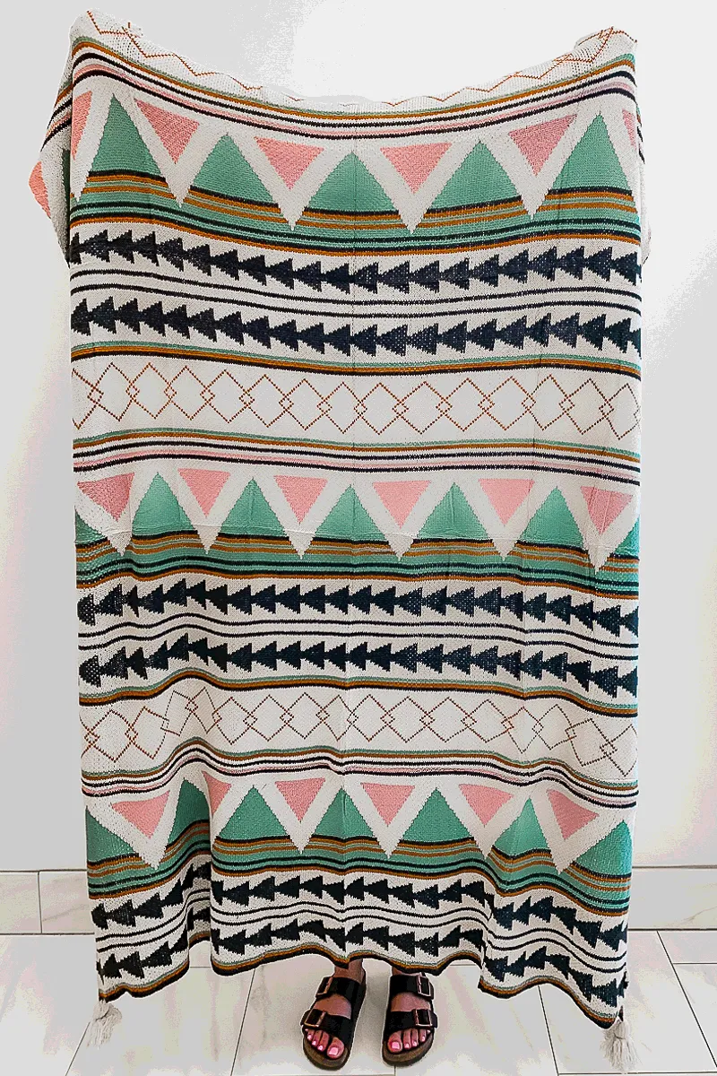 Western Boho Throw Blankets