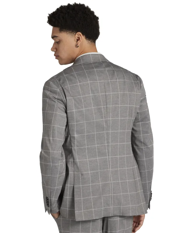JOE Joseph Abboud Slim Fit Windowpane Suit Jacket